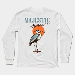 Heron bird Long Sleeve T-Shirt